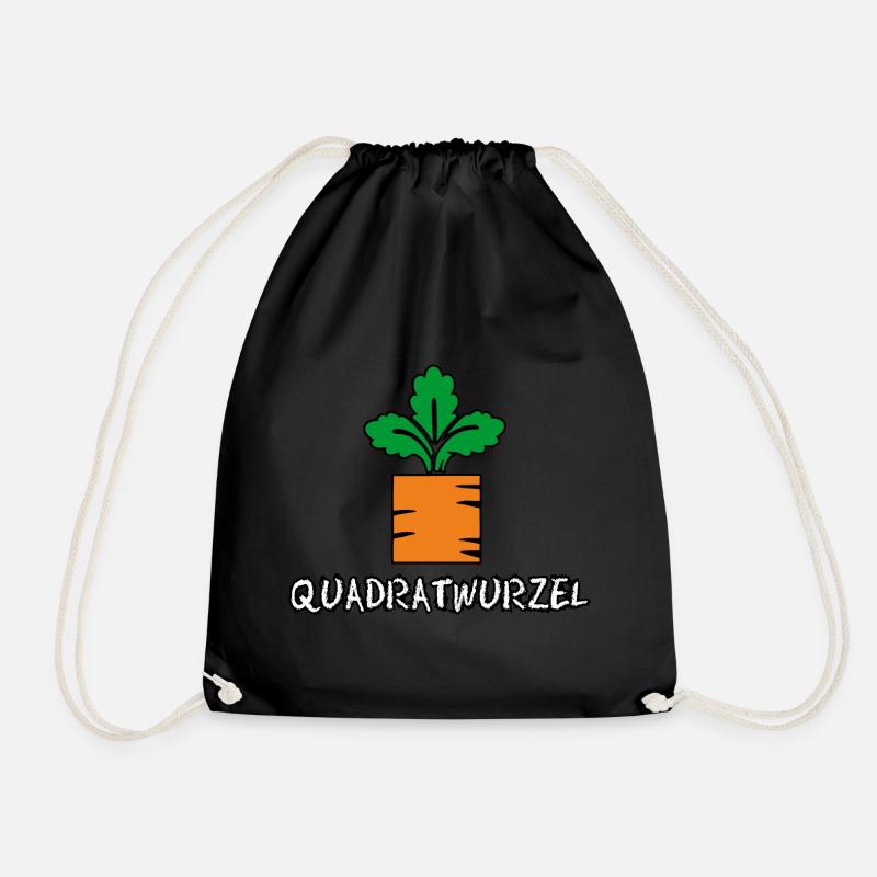 Quadratwurzel - Turnbeutel - Schwarz