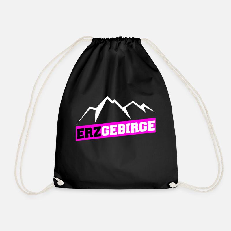 Erzgebirge - Turnbeutel - Schwarz