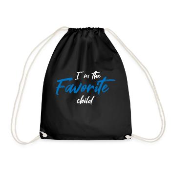 I'm the favorite child - Turnbeutel - Schwarz - Vorne