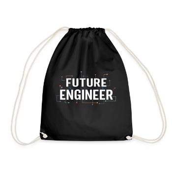 Electrical Engineering Shirt Circuit Kids Future - Turnbeutel - Schwarz - Vorne