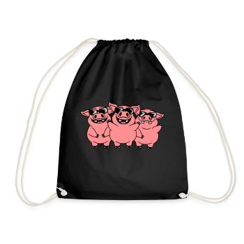 Lunettes de soleil Cool Pigs Équipe - Sac de sport léger - noir - Devant