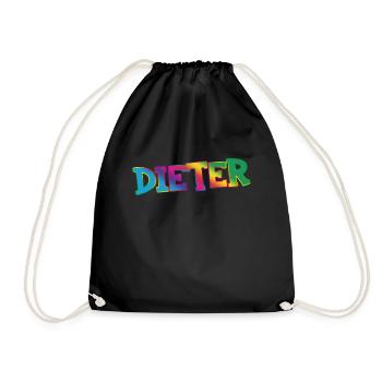 Dieter - Turnbeutel - Schwarz - Vorne