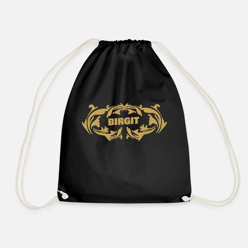 Birgit - Drawstring Bag - black