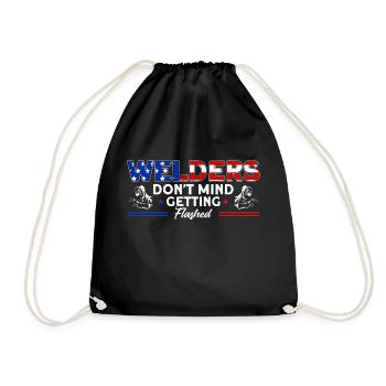 Soudeur SOUDEUR USA Cadeau patriotique - Sac de sport léger - noir - Devant