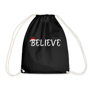 Croyez au Père Noël - Sac de sport léger - noir - Devant
