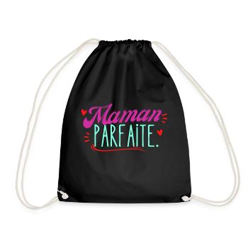 Femme Maman Cadeau Noel Maman Parfaite - Sac de sport léger - noir - Devant