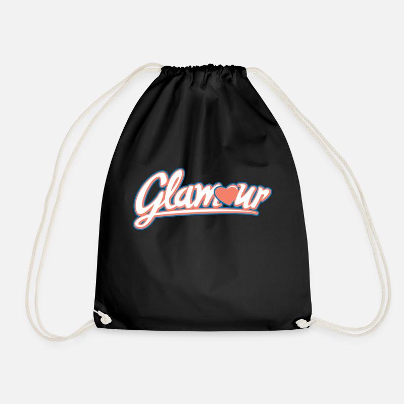 Glamour - Drawstring Bag - black
