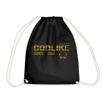 Godlike since 1983 - Turnbeutel - Schwarz - Vorne