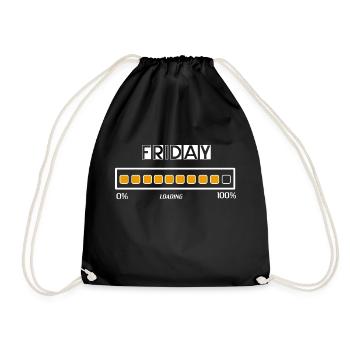 Vendredi - Sac de sport léger - noir - Devant
