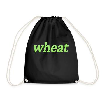 wheat - Turnbeutel - Schwarz - Vorne