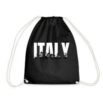 City of Italy - Drawstring Bag - black - Front