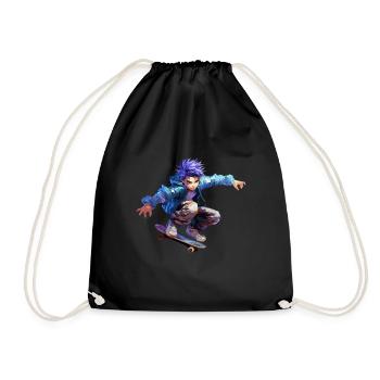 Anime Skater - Sac de sport léger - noir - Devant