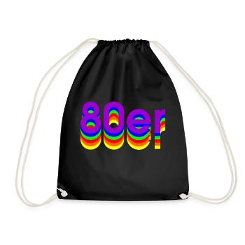 Années 80 - Sac de sport léger - noir - Devant