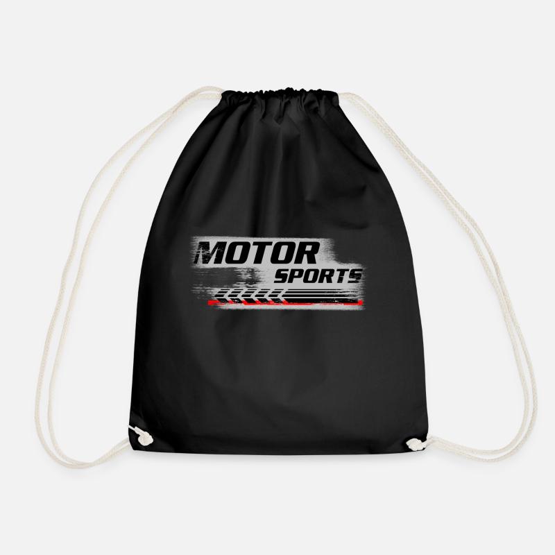 Motor Sports - Drawstring Bag - black