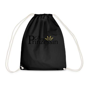 Pony Princess - Drawstring Bag - black - Front