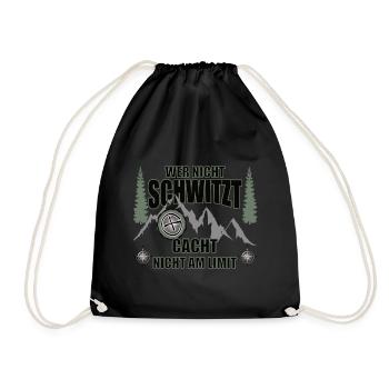 Geocaching Geschenke für Geocacher - Turnbeutel - Schwarz - Vorne