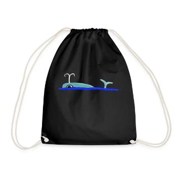 Baleine - Sac de sport léger - noir - Devant