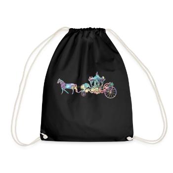 Silhouette de carrosse - Sac de sport léger - noir - Devant