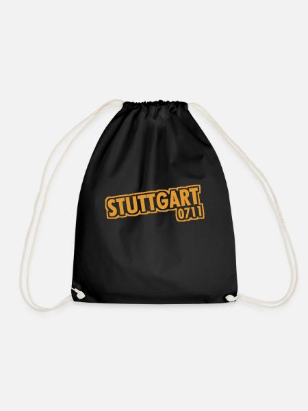 Stuttgart - 0711 - Vorwahl - Baden-Württemberg - Turnbeutel - Schwarz