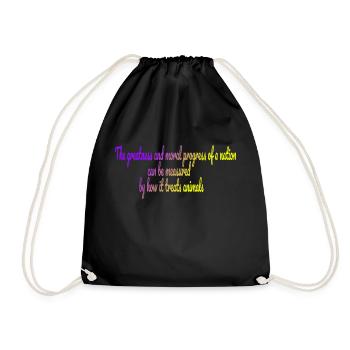 The greatness of a nation - Drawstring Bag - black - Front