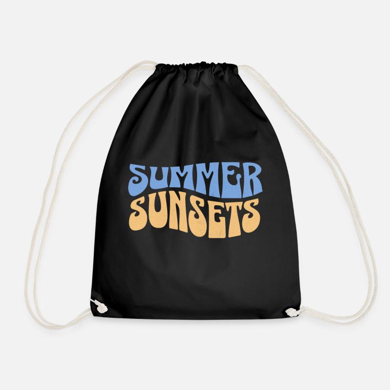 Summer Sunsets Magic - Turnbeutel - Schwarz