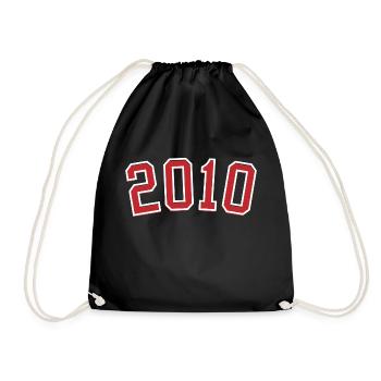 Year of birth sport 2010 - Drawstring Bag - black - Front