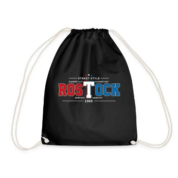 Rostock - Drawstring Bag - black - Front