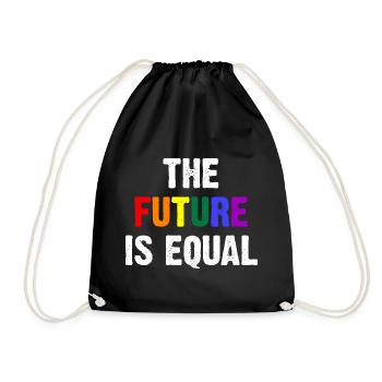 The Future Is Equal - Drawstring Bag - black - Front