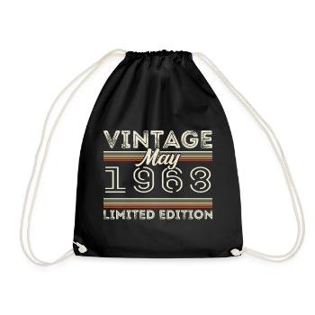 May 1968 Birthday 1968, Legendary since May 1968 - Drawstring Bag - black - Front