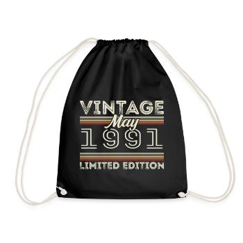 Mai 1991 Anniversaire 1991, Légendaire depuis mai 1991 - Sac de sport léger - noir - Devant