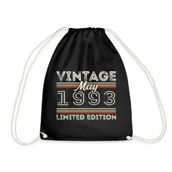 Mai 1993 Anniversaire 1993, Légendaire depuis mai 1993 - Sac de sport léger - noir - Devant