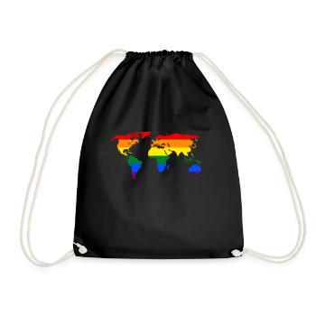 LGBT PRIDE Partout dans le monde - Sac de sport léger - noir - Devant