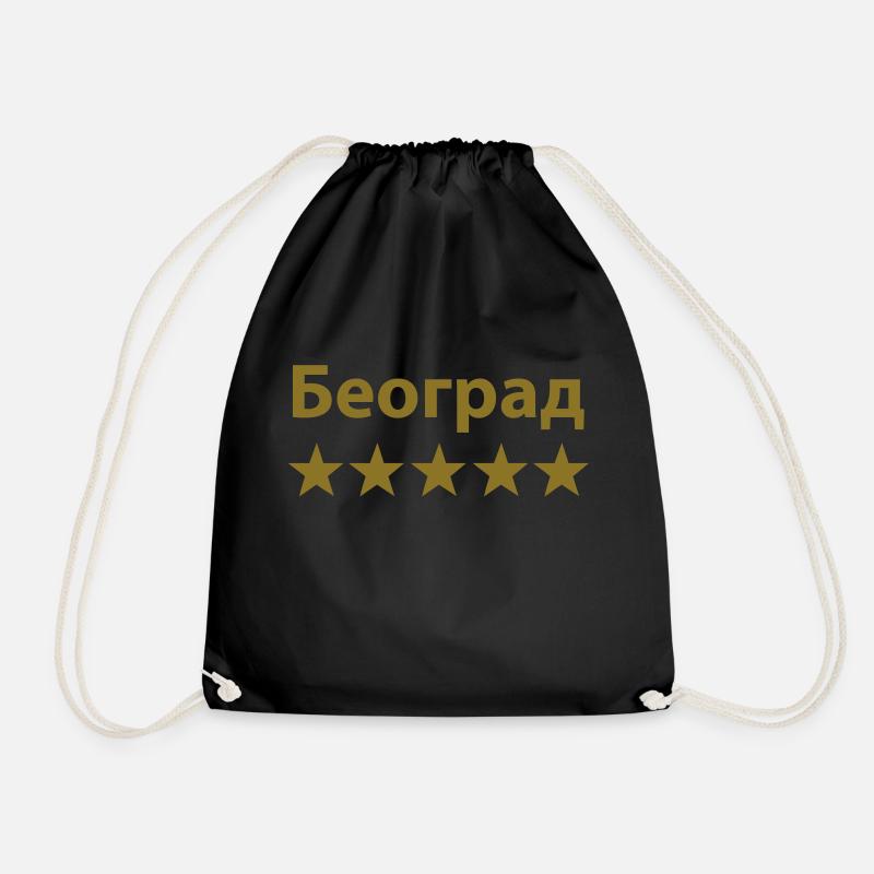 Belgrade Београд 5 star - Turnbeutel - Schwarz