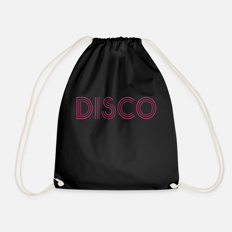 Disco - Hipster - Turnbeutel - Schwarz