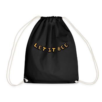 Let It Bee Imker Logo - Turnbeutel - Schwarz - Vorne