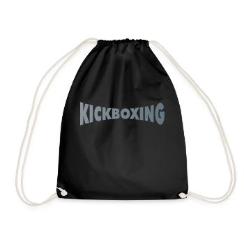 KICKBOXING - Turnbeutel - Schwarz - Vorne