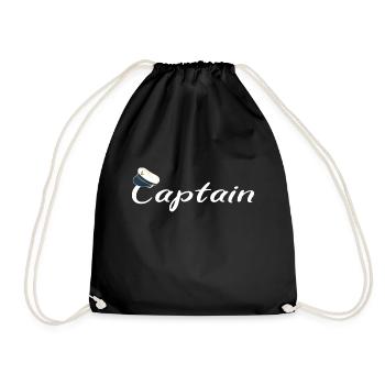 Captain - Drawstring Bag - black - Front