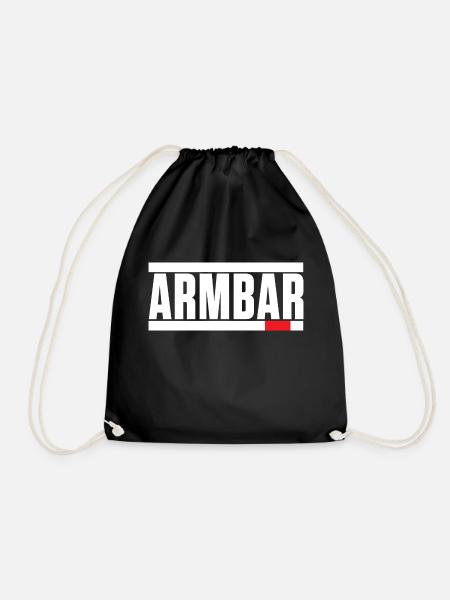 Brazilian Jiu Jitsu - BJJ Armbar - Drawstring Bag - black