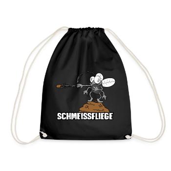 Schmeissfliege - Turnbeutel - Schwarz - Vorne