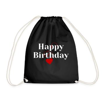 Bon anniversaire - Sac de sport léger - noir - Devant