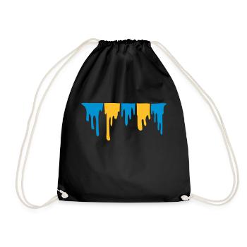 Dripping sticky mucus - Drawstring Bag - black - Front