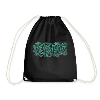 Helsinki Grafitti - Drawstring Bag - black - Front
