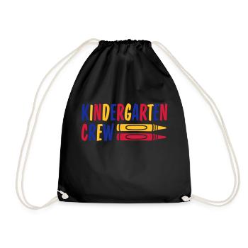 Crayon de cire Crayon d’équipage de maternelle Crayon - Sac de sport léger - noir - Devant