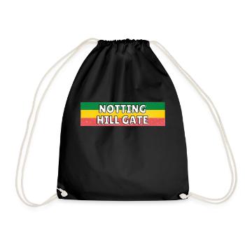 Notting Hill Gate Train Station - Drawstring Bag - black - Front