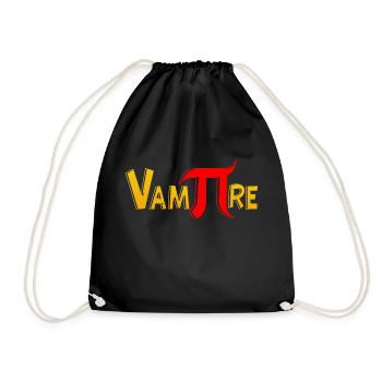 vamPIre Pi Circle Number Mathematics Math Mathematical - Drawstring Bag - black - Front