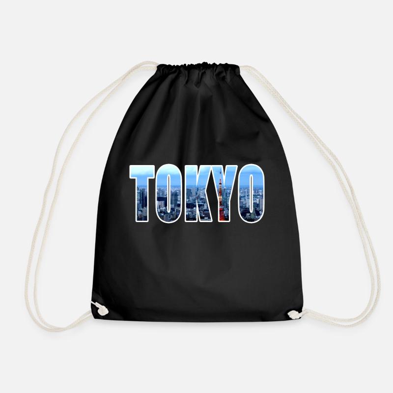 TOKYO tokyo - Drawstring Bag - black