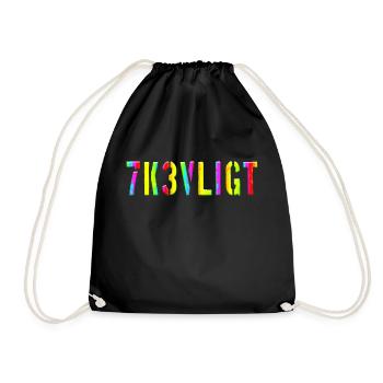 sms chat language fortifications english three 3 three - Drawstring Bag - black - Front