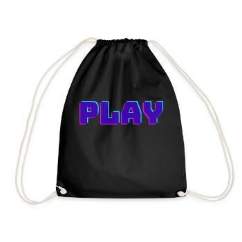 Play - Turnbeutel - Schwarz - Vorne