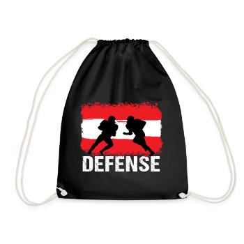 Football américain Autriche Défense - Sac de sport léger - noir - Devant