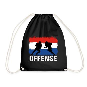 Football américain Pays-Bas Offensive - Sac de sport léger - noir - Devant